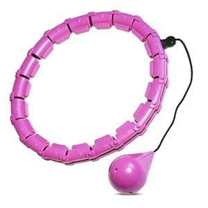 Generic Infinity Hoop, Infinity Hoop Plus Size, Weight Loss hula hoop, Hola Hoop Adult, Smart Hula Hoop, Weighted Fitness Hoops, 24 Detachable Knots Weighted Fitness Hoops, Purple