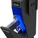 Gun Safe, Biometric Drop Down Bedside Gun Safe Quick Access Handgun Safe Mount Pistol Safe for Desk, Car, Nightstand