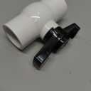 (4 Pcs) 1" PVC Ball Valve, Shut-Off PVC Ball Valve Socket with Upgrade Easy-Turn Handle for SCH40 Pipe-Suitable for Swimming Pool, Water Project & Irrigation System, Rated at 150 PSI