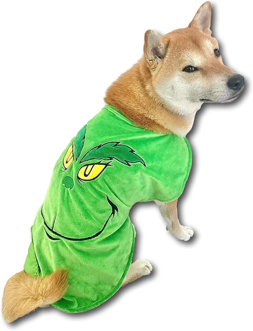 ComfyCamper Green Monster Dog Costume - X Large Medium Small French Lab Shepherd Retriever Cosplay Halloween Costumes, Large