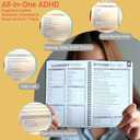 4 x Adhd Cleaning Planner,Household Cleaning Planner, Daily, Weekly And Monthly House Cleaning Schedule And Checklist, Kitchen Bathroom Bedroom Specific Cleaning Schedules