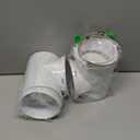 90 Degree Dryer Vent Elbow(2 Pcs),Dryer Vent Duct Connector Kit,90 Degree Dryer Vent Tight-Fit Connector Elbow for 4 Inch Dryer Duct Vent Hose.