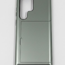 ATRAING Compatible with Samsung Galaxy S24 Ultra Wallet Case with Credit Card Holder Hidden Card Slot Slim Shockproof Protective Hard Cover for Women Man Green