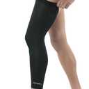 Copper Compression Leg Compression Sleeve - Copper Infused Knee Stabilizer Brace for Running, Meniscus Tear, ACL, MCL, Arthritis, Joint Pain Relief - Thigh & Calf Support for Men & Women (Medium, Black)