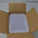 Citylife 1.3 QT 10 Pack Small Storage Bins Plastic Storage Container Stackable Box with Lids for Organizing, Clear White