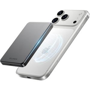 10,000mAh MagSafe Power Bank Ultra Slim, Magnetic Wireless Charger with USB-C Cable, Fast Charging Portable Battery for iPhone 17 Pro Max/17 Pro/Air/16/15/14/13/12, All-Metal Design