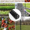 Tongmo 4 ft x 50 ft Black PVC Coated Welded Wire Fence, 16GA Garden Chicken Wire Fence Roll, Mesh Size 2" x 4" Hardware Cloth, Ideal for Yard Protection and Poultry Netting
