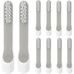 Toothbrush Replacement Heads for Quip Electric ToothbrushAdult, 10 Pack Replacement Heads, Soft Bristles, White
