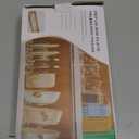 2 Pack Pots and Pans Organizer Under Cabinet, 22" Expandable Food Storage Container Lid Organizers with 9 Adjustable Dividers Pot and Pan Lid Holders Rack Inside Cabinet/Countertop(Gray)