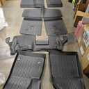 All Weather Floor Mats Fit for 2017-2023 GMC Acadia 7 Seats with 2nd Row Bench Seat Floor Mats & Trunk Mat & 2nd Backrest Mats & 3rd Row Backrest Mats for GMC Acadia Accessories Floor Liner