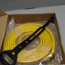 Tellegloww 15 FT Flat RV Generator Adapter Cord Compatible with NEMA TT-30P to 3X 5-20R/5-15R, 30A to 110V 15/20 A Household Outlet Adapter, 10 Gauge RV Generator Extension Cord, ETL Listed, Yellow