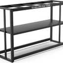 Akenow 55-75 Gallon Fish Tank Stand with Storage Shelf, 48.5 x14.9 x 29.2 Inch Aquarium Stand, Turtle Tank, Reptile Terrariums and Breeder Tank Stand,980LBS Capacity, Black