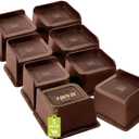 Bed Risers 2 inch, 3 inch, 4 inch, 6 inch, 8 inch Heavy Duty, Oversized Furniture Riser for Couch Sofa Table Chair Leg Frame Dorm, Support up to 6000 Lbs (Chocolat Brown 8 Pack, 3 inch)