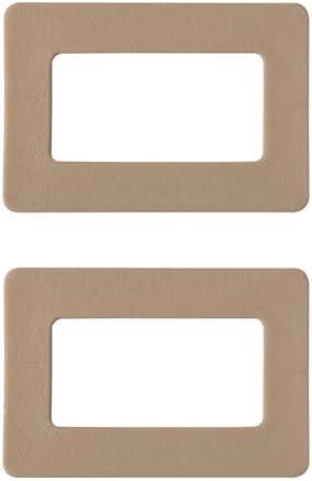 2 Pcs Tan Rear Window Switch Trim Repair Fix, Window Switch Repair Button Cap Cover Fit for 2000-2002 Silverado,NBS Silverado, Escalade,Escalade EXT, Yukon,Yukon XL, Tahoe, Sierra, Avalanche, Suburban