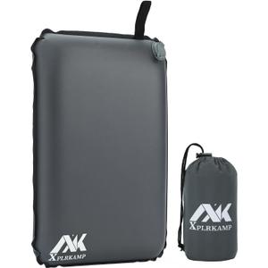 Inflatable Seat Cushion,Self-Inflating Portable Travel Airplane Stadium Seat Cushion for Airplane Long Flight,Compact Lightweight Memory Foam Travel SeatCushion Pad for Bleacher Camping Outdoor Office