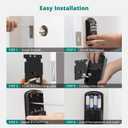AkaGear DS10 Keyless Entry Door Locks - Keypad Lock with Handle Set, Fingerprint Deadbolt, Smart Locks for Front Doors, Auto-Lock & One Touch Locking, 2 Keys, Easy Installation - Matte Black