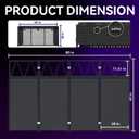 DJ Table Stand Portable DJ Booth，Heavy-Duty Foldable D J Facade Booth with Black & White Scrim All-Metal with Cable Hole and Carry Bag, for Parties,Events,Small Studios