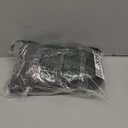 Flamingals Straight Leg Pants for Women Mid Rise Casual Cargo Solid Patch Pockets Stitch Detail Pants (Medium, Dark Gray)