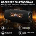 Monster S380 Bluetooth Speaker, Portable Speaker with 40W Stereo Sound, Bluetooth 6.0, 20H Playtime, TWS Pairing, Support AUX/TF Card, IPX6 Waterproof Wireless Speaker for Home, Travel, Outdoor
