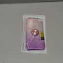 Compatible with Samsung Galaxy A15 5G Case, with Tempered Glass Screen Protector, Metal Ring Magnetic Support Kickstand Tone Shinny Glitter Phone Case (Purple)