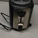 Amazon Basics 2 Slice Toaster, With 6 Browning Settings, Extra Wide Slots For Bagels and Special Breads, Removable Easy-to-Clean Crumb Tray, Cancel/Defrost/Bagel Buttons, 900W, Black & Silver