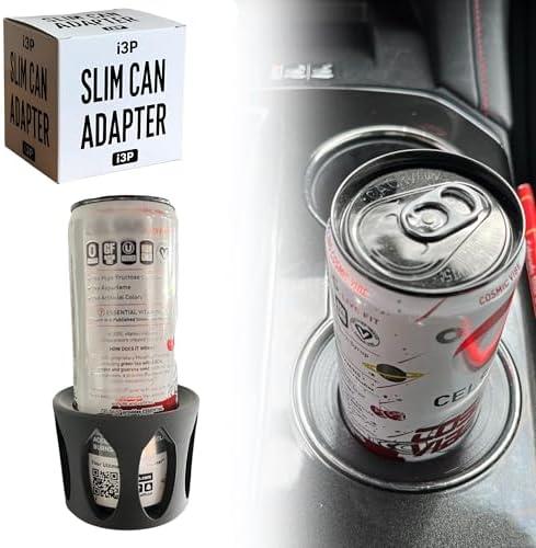 Slim Can Car Cup Holder Adapter – Fits 8.4oz & 12oz Slim Cans – Universal Insert for Red Bull, Celsius, Energy Drinks (1 Pack)