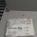 Ophanie Round Rugs 5Ft Ivory Circle Area Rug, Nursery Room Decor, Christmas Aesthetic Bedroom Home Circular Carpet 5 Foot, Fluffy Fuzzy Shag Plush Cream Living Room Rugs for Kids Boys Girls Teen Baby