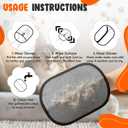 Pet Hair Remover Glove  Silicone Cat & Dog Fur Removal Mitt for Furniture, Bedding & Car Seats  Reusable, MachineWashable Magic Brush Design