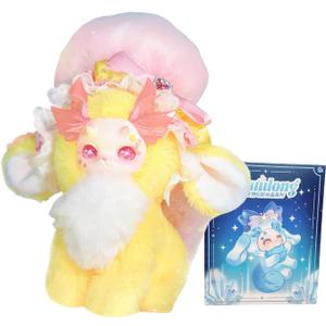 CALEMBOU Plush Doll Blind Box, Fantasy Creatures Series Vinyl Plush Mystery Toys, Kawaii 1 of 6 Possible Stuffed Dolls Soft Anime Plushies Christmas Birthday for Girls (Crystal Illusion Series)