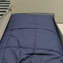 Kivik Weighted Blanket 20 lbs for Adults, Minky Dot Heavy Blankets, Microfiber Reversible Weighted Throw Blankets for All Seasons, Machine Washable, 60"x80" Queen Size, Navy Blue