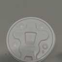 WinCup Disposable Drinking Cup Lid White Foam 1000 Ct DT18B