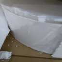 24" 3 Tier Linen Drum Fabric Modern Farmhouse Semi Flush Mount Light