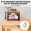 Ycyfckdr In Memory of Loved One Gifts, Memorial Picture Frame, Gifts for Loss of Loved One, Memorial Wooden Keepsake Plaque, Tabletop Picture Frame With Easel (A58)