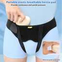 TENB Hernia Belt for Men Hernia Support Truss for Single/Double Inguinal or Sports Hernia, Adjustable Waist Strap with 2 Removable Compression Pads Breathable Material (Medium)