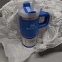 STANLEY Quencher H2.0 Tumbler with Handle and Straw 14 oz | Flowstate 3-Position Lid | Cup Holder Compatible for Travel | Insulated Stainless Steel Cup | BPA-Free | Azure