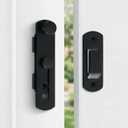 DOUBLE 2 C Barn Door Lock, Sliding Door Lock Hardware, Carbon Steel Door Latches for Cabinet, Closet, Window Door, Black
