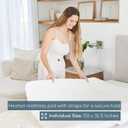 Beurer UWB55 Heated Mattress Pad with 8 Temperature Settings & Ultra-Soft Fleece, 59" x 31.5", Electric Bed Warmer with Overheat Safety Features, Fast Heating, Machine Washable