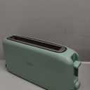 bella 2 Slice Slim Toaster, Fits-anywhere Kitchenware, 6 Setting Shade Control with Reheat & Cancel Buttons, Fits Sourdough, 10 Long Slot, Anti Jam & Auto Shutoff, 900 Watt, Seaglass