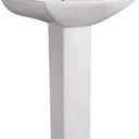 Swiss Madison Well Made Forever SM-PS306 Pedestal Bathroom Sink Single Faucet Hole, 24" W, White