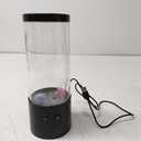Rechargeable Jellyfish Lamp Decorative Aquarium Night Light for Home Office Jellyfish Changing Mood Light Jellyfish Lamp for Decoration ZHAZHAMO(Black)