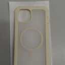 Magnetic for iPhone 14 Case, [Compatible with MagSafe][Military Grade Drop Protection][Heavy Duty Protection][Non-Slip][Shockproof] 2-Layer Durable Bumper Phone Case 6.1''-Antique White