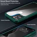 Amizee Compatible with iPhone 11 Pro Max Case [Military Grade Protection] with Screen Protector and Camera Lens Protector Crystal Clear Back Slim Phone Case for iPhone 11 Pro Max - Green