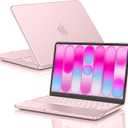 EooCoo for MacBook Neo Case 13 inch 2026 Model A3404, 100% Match Official Color, Anti-Fingerprint & Scratch & Crack, Sturdy Protective Hard Shell Cover Laptop Accessories, Blush Clear