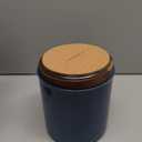 Nucookery 360°Rotating Utensil Holder, 7.2" Kitchen Utensil Crock, Ceramic Cooking Utensil Organizer with CountertopProtection Cork Bottom for Farmhouse Kitchen Decor Christmas (Royal blue)