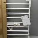 Babelio Removable & No Bottom Bar Baby Gate, 29-43" Hardware Mounted (Drill Needed)| Wide Walk-Thru| Auto-Close Safety Dog/Pet Gate for Stairs & Doorways (White, 29-43" W, 30" H)