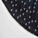 Girls Black A-Line Dresses Peter Pan Collar Long Sleeve Party Dress (Medium)