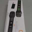 Wireless Microphones, Professional UHF Dual Microphones for Karaoke, Wireless Dynamic Microphone System Set with Rechargeable Receiver,Plug and Play, Speech, Wedding, Church, PA System (Green)