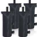 MASTERCANOPY 112lbs Canopy Weight Sandbags,Without Sand (5"x18",Black)