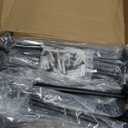 20 Pcs 10" Black Steel Floating Shelf Bracket Blind Shelf Supports - Hidden Brackets for Floating Wood Shelves - Concealed Blind Shelf Support – Screws and Wall Plugs Included