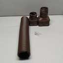 7ft Long Gutter Downspout Extensions, Outer Diameter 3" Downspout Extender for Rainwater Drainage, Flexible Drainage Pipe Suitable for 2"3" and 3"4" Downspout (Brown-1-Pack)